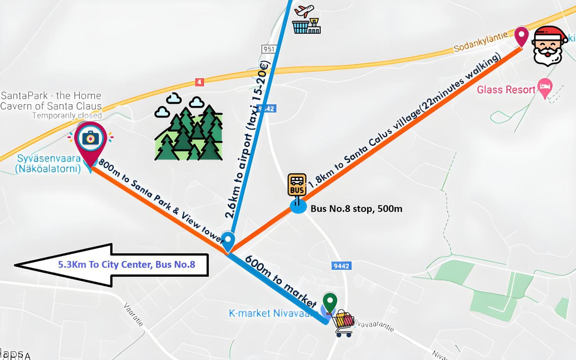 דירות רובניימי Santa'S Row House מראה חיצוני תמונה